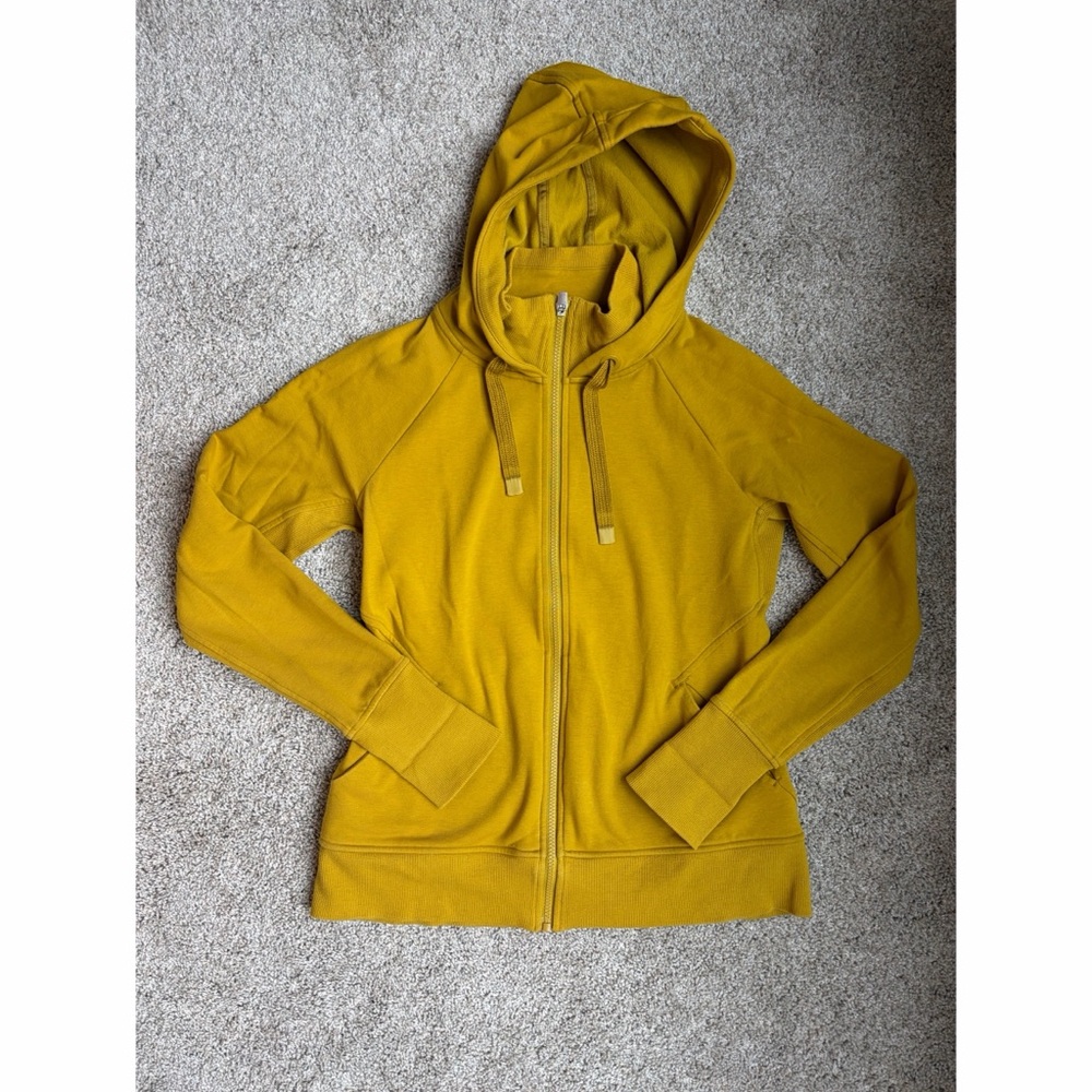 Athleta Women's Yellow Triumph Zip Hoodie